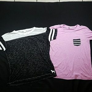 Two Pink Victoria's Secret tops t shirts